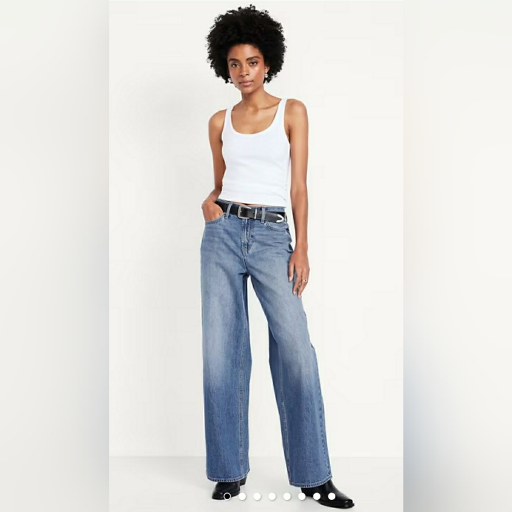 NEW! Old Navy Mid-Rise Wow Baggy Wide Leg